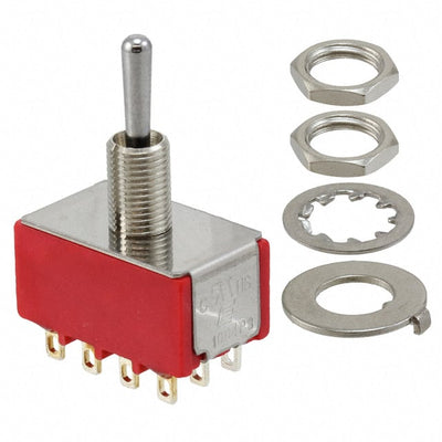 1004P3T1B1M1QEH by E-Switch - SWITCH TOGGLE 4PDT 5A 120V