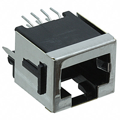 100616-1 by TE Connectivity AMP Connectors - CONNECTOR MOD JACK 8P8C VERT SHIELDED