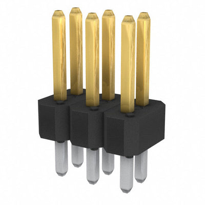 10076801-101A06LF by Amphenol ICC (FCI) - CONNECTOR HEADER VERT 6POS 2.54MM