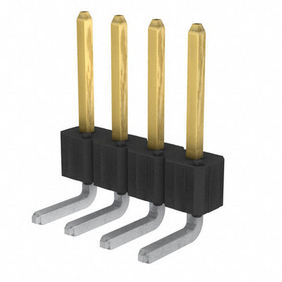 10082201-104A04LF by Amphenol ICC (FCI) - CONNECTOR HEADER R/A 4POS 2.54MM