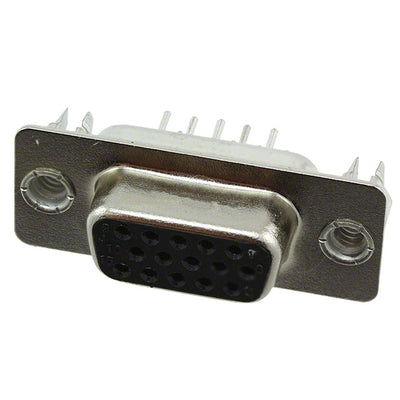 10090929-S154XLF by Amphenol ICC (FCI) - CONNECTOR D-SUB HD RCPT 15P VERT SLDR
