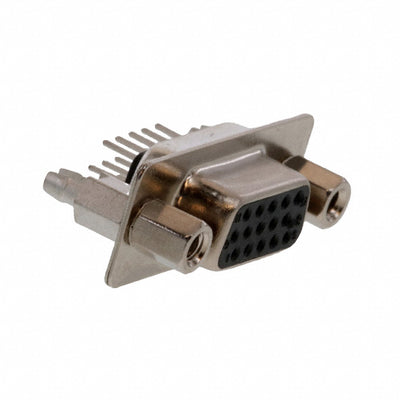 10090929-S156VLF by Amphenol ICC (FCI) - CONNECTOR D-SUB HD RCPT 15P VERT SLDR