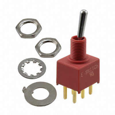 100AWDP3T1B1M2QEH by E-Switch - SWITCH TOGGLE DPDT 5A 120V