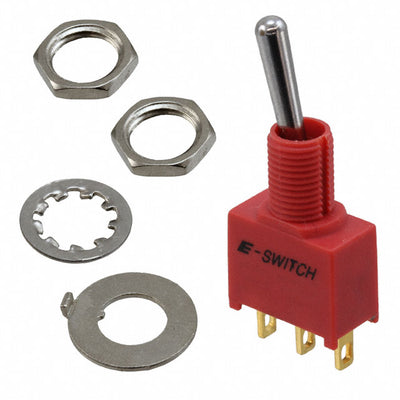 100AWSP1T1B1M1REH by E-Switch - SWITCH TOGGLE SPDT 0.4VA 20V