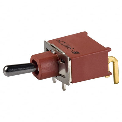 100AWSP1T2B4M6RE by E-Switch - SWITCH TOGGLE SPDT 0.4VA 20V