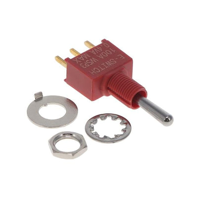 100AWSP3T1B1M2REH by E-Switch - SWITCH TOGGLE SPDT 0.4VA 20V