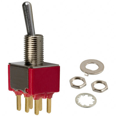 100DP1T1B1M2REH by E-Switch - SWITCH TOGGLE DPDT 0.4VA 20V