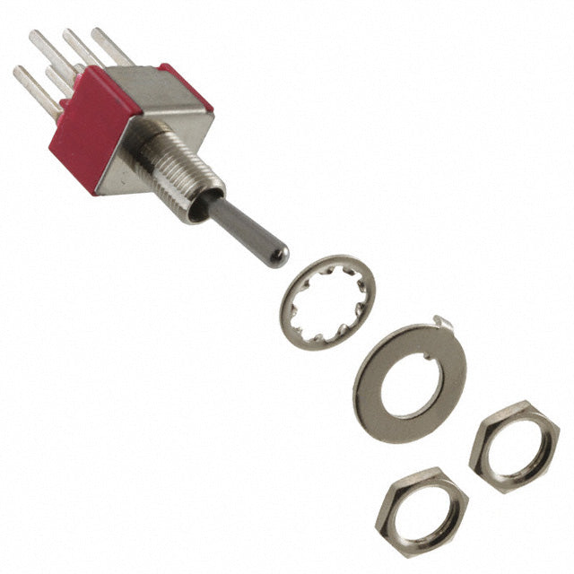 100DP1T1B1M53QEH by E-Switch - SWITCH TOGGLE DPDT 5A 120V