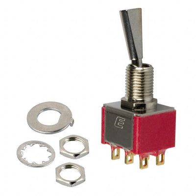 100DP1T6B11M1REH by E-Switch - SWITCH TOGGLE DPDT 0.4VA 20V