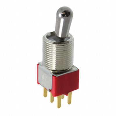 100DP2T7B13M3RE by E-Switch - SWITCH TOGGLE DPDT 0.4VA 20V