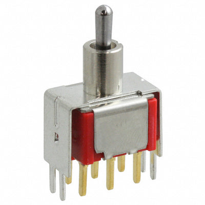 100DP3T2B4VS2RE by E-Switch - SWITCH TOGGLE DPDT 0.4VA 20V