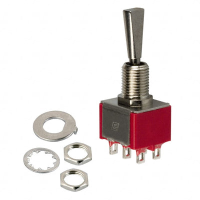100DP1T6B11M1QEH by E-Switch - SWITCH TOGGLE DPDT 5A 120V