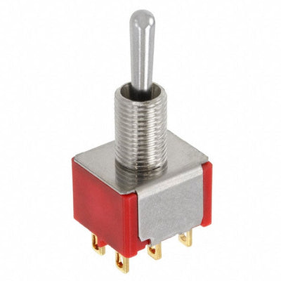 100DP6T1B1M1RE by E-Switch - SWITCH TOGGLE SP3T 0.4VA 20V