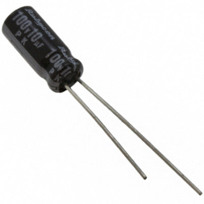 100PK10MEFC5X11 by Rubycon - ALUMIN CAP 10UF 20% 100V RADIAL