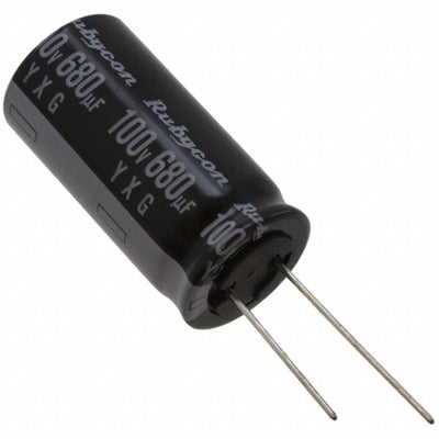 100YXG680MEFC18X35.5 by Rubycon - ALUMIN CAP 680UF 20% 100V RADIAL