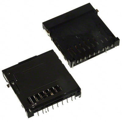 1010040575# by Amphenol ICC (Commercial Products) - CONNECTOR SD CARD PUSH-PUSH R/A SMD