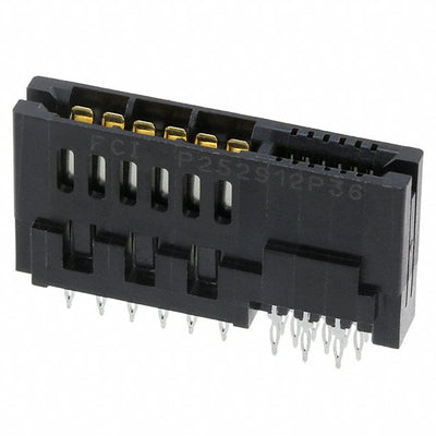 10122927-001LF by Amphenol ICC (FCI) - CONNECTOR EDGE DUAL FMALE 24POS 0.050
