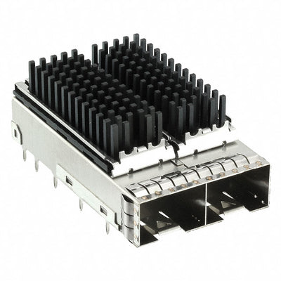 10127105-101LF by Amphenol ICC (Commercial Products) - CONNECTOR SFP+ CAGE 1X2 W/HSINK R/A
