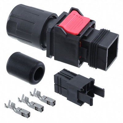 10143488-102LF by Amphenol ICC (FCI) - CONNECTOR PLUG 4POS CRIMP 14-16AWG