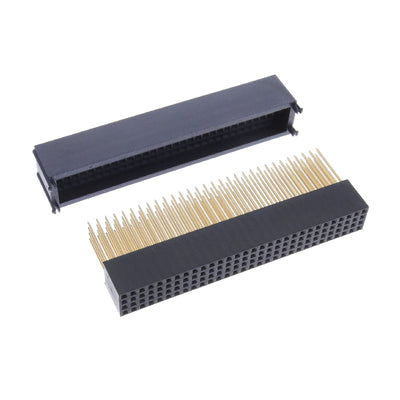 10153304-30211LF by Amphenol ICC (FCI) - 2.0MM PC104+,4*30P,WITH CAP,DIP=