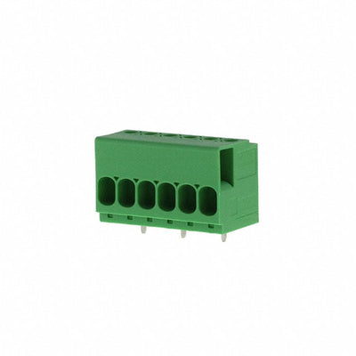 1017519 by Phoenix Contact - TERM BLK 6P SIDE ENT 6.35MM PCB