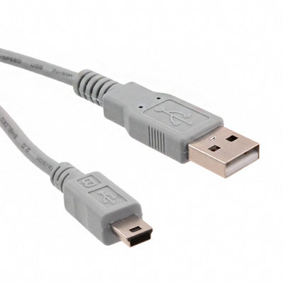 102-1031-GR-00500 by CNC Tech - CABLE USB2.0 A PL-MIN B PL 16.4