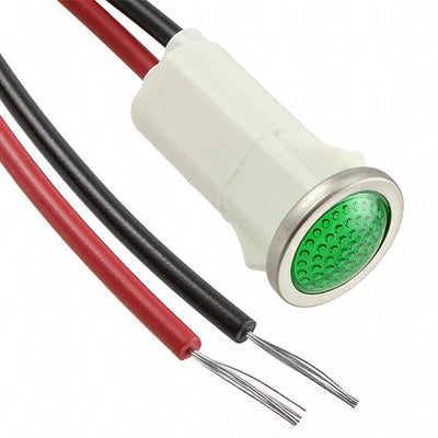 1033D5 by Visual Communications Company - VCC - INDICATOR NEON GREEN PANEL MNT