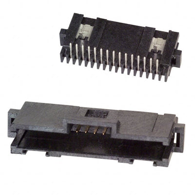 104074-3 by TE Connectivity AMP Connectors - CONNECTOR HEADER R/A 15POS 1.27MM