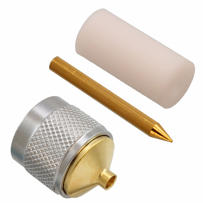 1046234-1 by TE Connectivity Aerospace, Defense and Marine - CONNECTOR N PLUG STR 50 OHM SOLDER