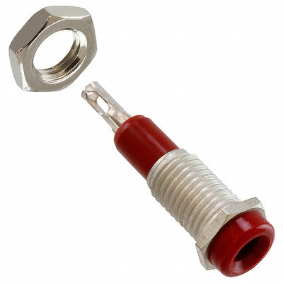 105-0252-001 by Cinch Connectivity Solutions Johnson - CONNECTOR TIP JACK SLDR EYELET RED