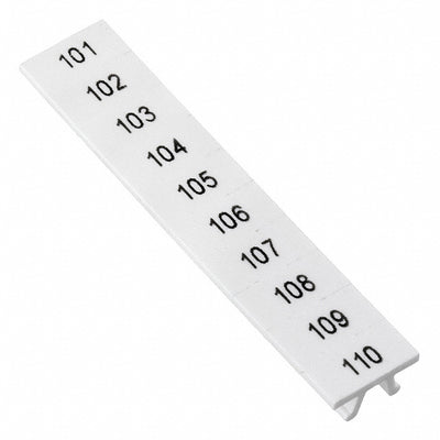 1050020:0101 by Phoenix Contact - ZACK STRIP 10-SECTION WHITE