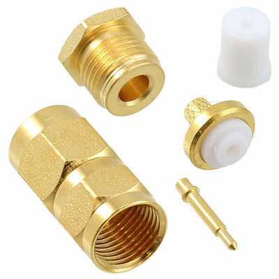 1050720-1 by TE Connectivity AMP Connectors - CONNECTOR SMA PLUG STR 50 OHM SOLDER