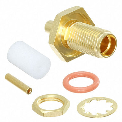 1051018-1 by TE Connectivity Aerospace, Defense and Marine - CONNECTOR SMA JACK STR 50 OHM SOLDER