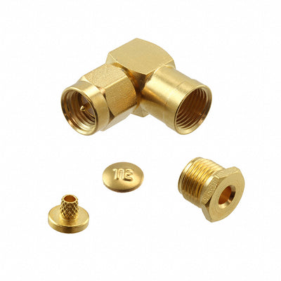 1051139-1 by TE Connectivity AMP Connectors - CONNECTOR SMA PLUG R/A 50 OHM SOLDER
