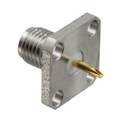 1052422-1 by TE Connectivity AMP Connectors - CONNECTOR SMA RCPT STR 50 OHM SOLDER