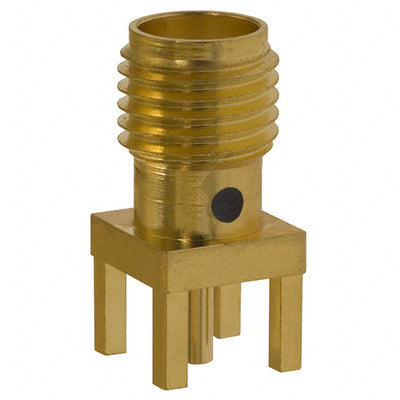 1053354-1 by TE Connectivity AMP Connectors - CONNECTOR SMA JACK STR 50 OHM PCB