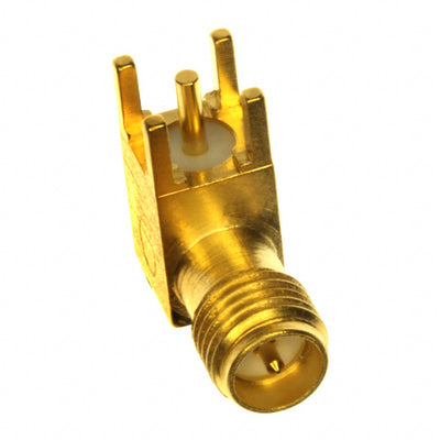 1053392-1 by TE Connectivity AMP Connectors - CONNECTOR SMA RCPT R/A 50 OHM PCB