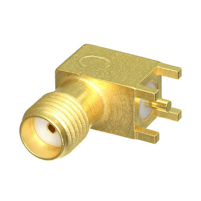 1053400-1 by TE Connectivity Aerospace, Defense and Marine - CONNECTOR SMA JACK R/A 50 OHM PCB