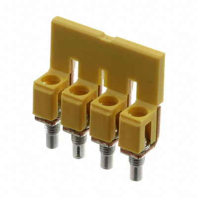 1054660000 by Weidmuller - JUMPER TERM BLK 4POS SCREW-IN