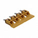 1055460000 by Weidmuller - JUMPER TERM BLK 4POS SCREW-IN