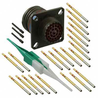 D38999/20WC35SN by Amphenol Aerospace Operations - CONNECTOR RECPT FMALE 22POS GOLD CRIMP