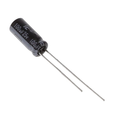 107CKS025MEM by Cornell Dubilier / Illinois Capacitor - ALUMIN CAP 100UF 20% 25V RADIAL