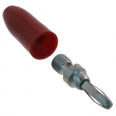 108-0302-001 by Cinch Connectivity Solutions Johnson - CONNECTOR BANANA PLUG SOLDERLESS RED
