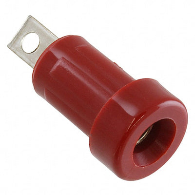 108-2302-801 by Cinch Connectivity Solutions Johnson - CONNECTOR BANANA JACK SOLDER TABS RED
