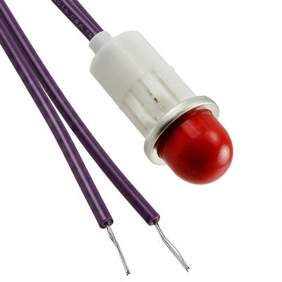 1090A1-12V by Visual Communications Company - VCC - INDICATOR INCAND RED PANEL MNT
