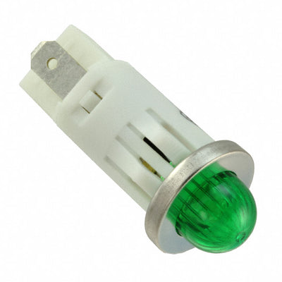 1092QM5-28V by Visual Communications Company - VCC - LED PMI, GREEN, SMALL DOME, 28V