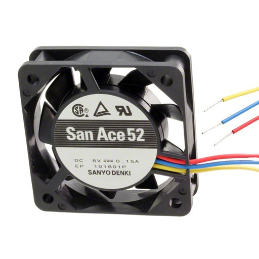 109P0505M701 by Sanyo Denki America Inc. - FAN AXIAL 52X15MM BALL 5VDC WIRE