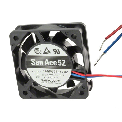 109P0524H702 by Sanyo Denki America Inc. - FAN AXIAL 52X15MM 24VDC WIRE
