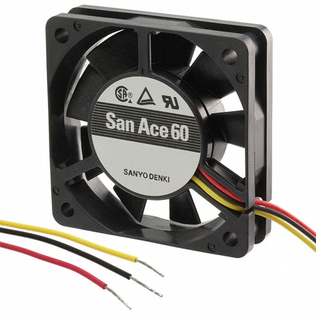 109P0624H702 by Sanyo Denki America Inc. - FAN AXIAL 60X15MM 24VDC WIRE