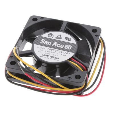 109P0624J701 by Sanyo Denki America Inc. - FAN AXIAL 60X15MM 24VDC WIRE